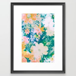 double exposure floral #24 Framed Art Print