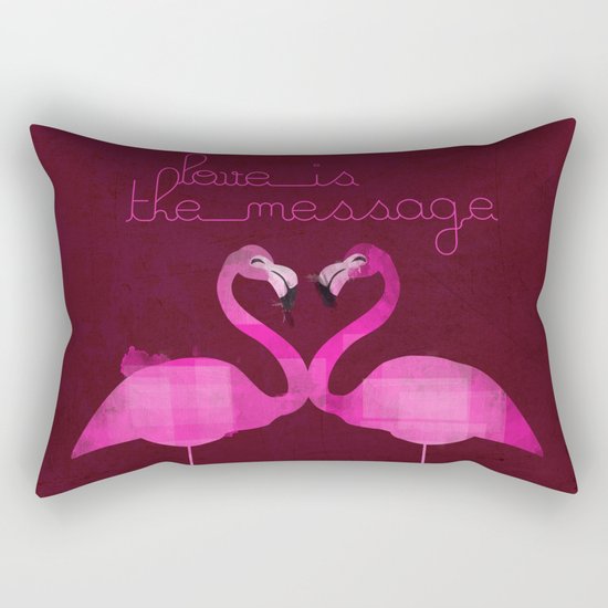 Love is the message Rectangular Pillow