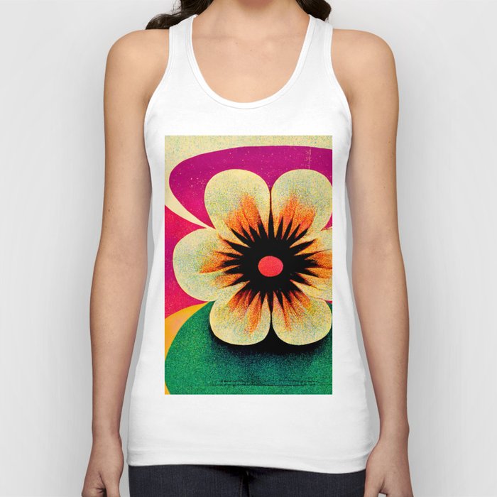 70s Daisy Pansy poster   Tank Top