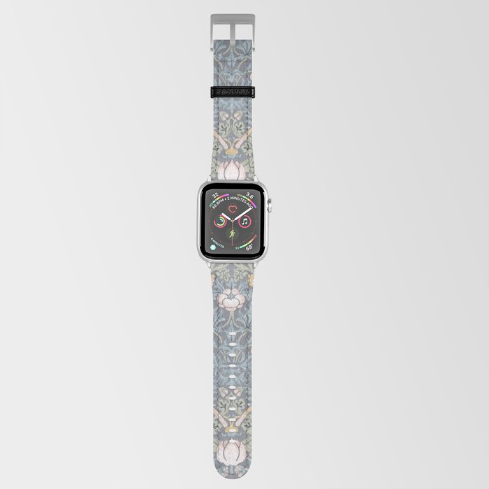 William Morris Strawberry Thief Blue Slate Vellum Apple Watch Band