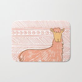 Llamas are Friends in Peru Bath Mat | Children, Animal, Funny, Illustration 