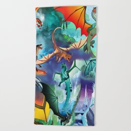 Wings-Of-Fire all dragon Beach Towel