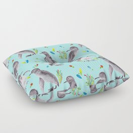 Penguin Pattern Floor Pillow