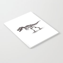 Dinosaur Skeleton in Ballpoint Notebook