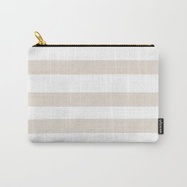 Creamy Beige and White Stripe Pattern Pairs 2022 Popular Color Shoji White SW 7042 Carry-All Pouch