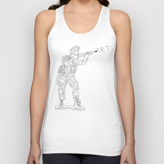 Military Art Unisex Tank Top