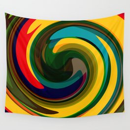 Colorful swirl illustration. Wall Tapestry
