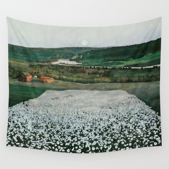 Harald Sohlberg Flower Meadow in the North Wall Tapestry