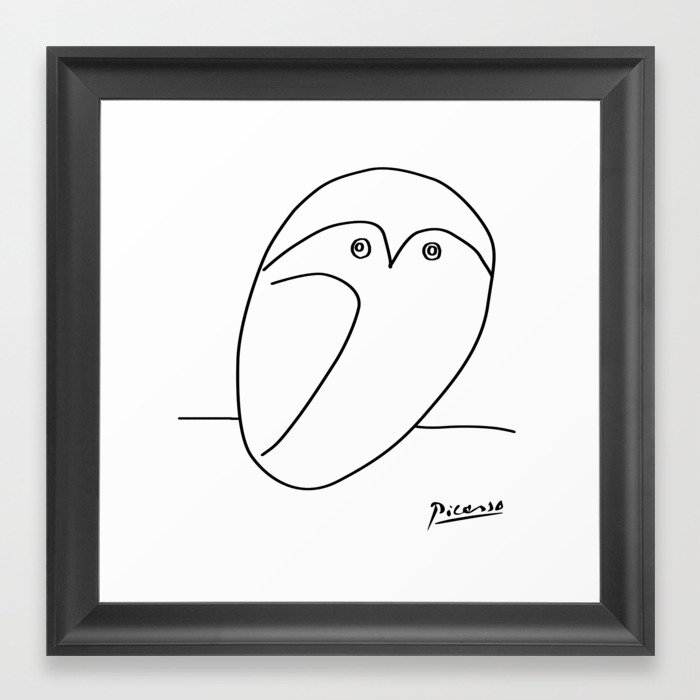 Picasso - Owl Framed Art Print