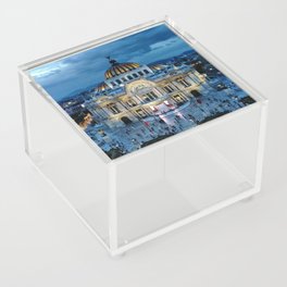 Mexico Photography - A Beautiful Palace In The Mexican Night Acrylic Box