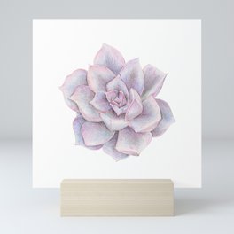 Purple Succulent Mini Art Print