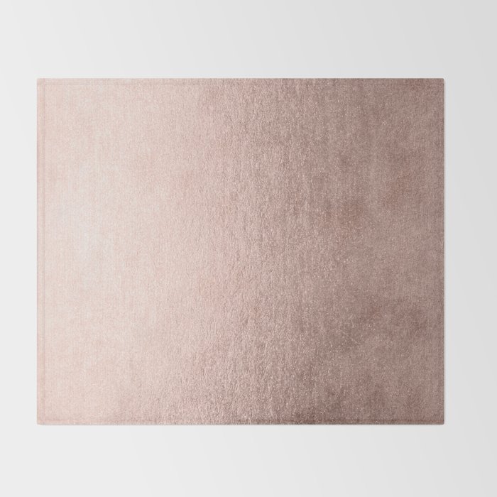 Moon Dust Rose Gold Throw Blanket by followmeinstead ...