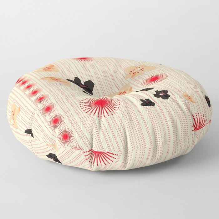 spotted blooms Floor Pillow