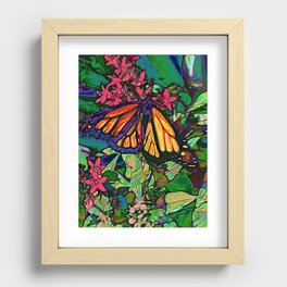 Monarch in the Garden Recessed Framed Print