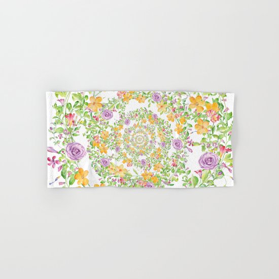 Floral Hypnosis Hand & Bath Towel