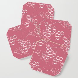 Pale pink grapes Coaster