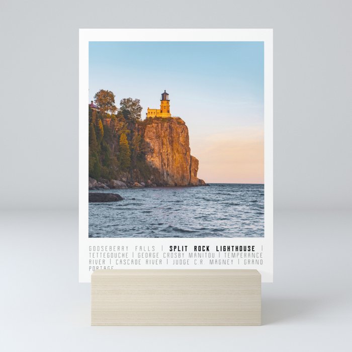 Split Rock Lighthouse Mini Art Print
