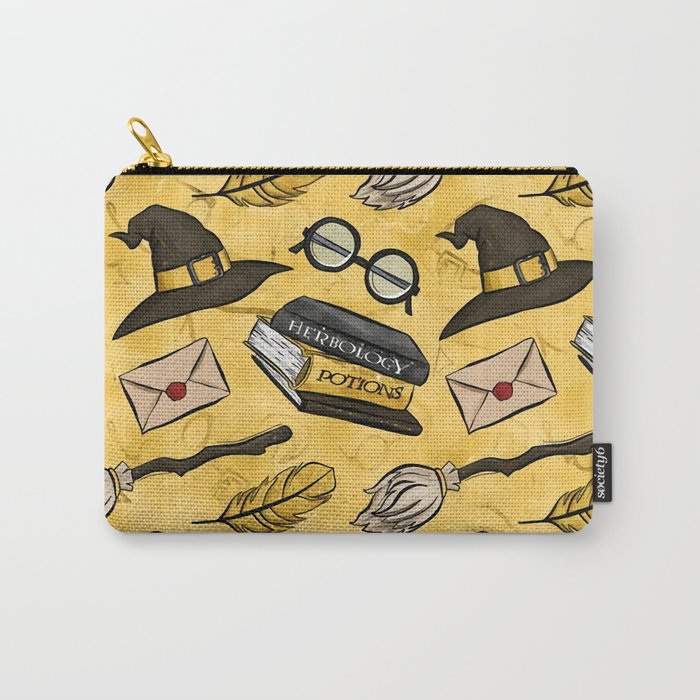 HP Yellow House of Badger  Carry-All Pouch