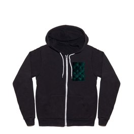 Luxury dark green velvet sofa texture Zip Hoodie