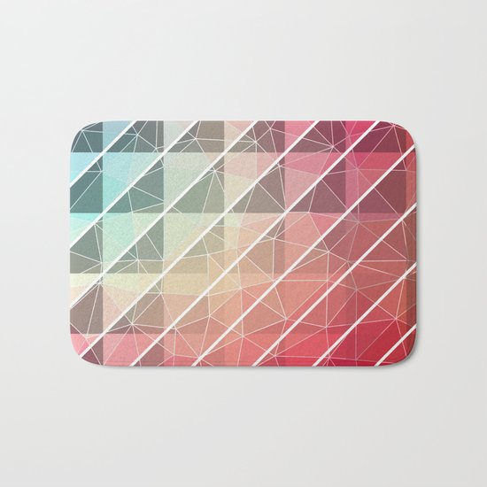 Abstract Geometric Design Bath Mat