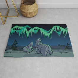 Tribal Bear Art Rug | Nature, Decor, Unique, Animal, Churchill, Graphicdesign, Home, Canada, Landscape, Cub 