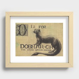 Alphabestiary D - Dobhar-Chu Recessed Framed Print