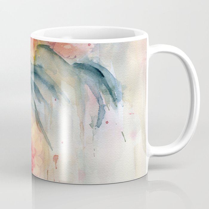 Floral Impressionist Watercolor Coffee Mug