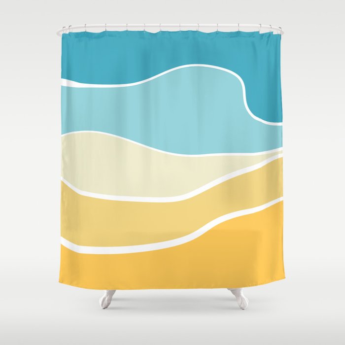 Beach day Shower Curtain