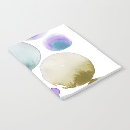 Celestial - Ocean Watercolor Abstract Blobs Notebook