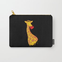 Giraffe Love Valentines Day Carry-All Pouch