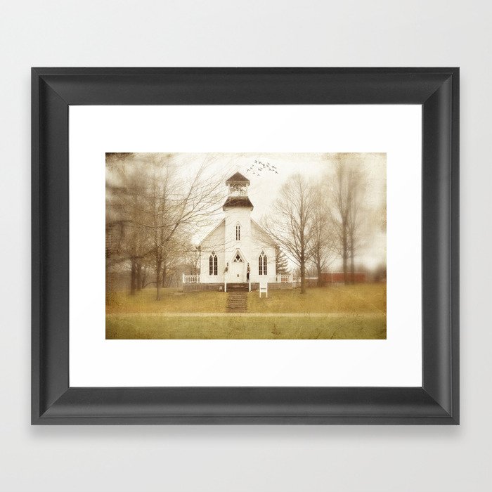 Country Church Framed Art Print