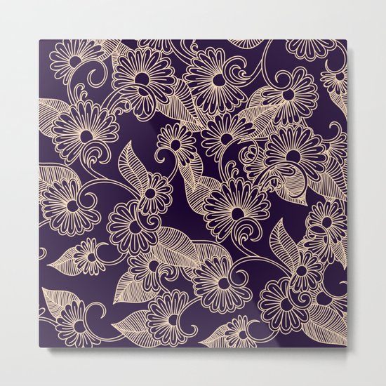 Floral Pattern Metal Print