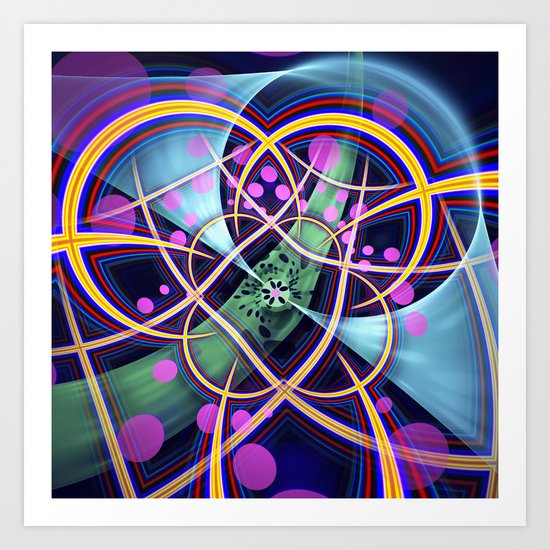 Highway to universe Art Print
