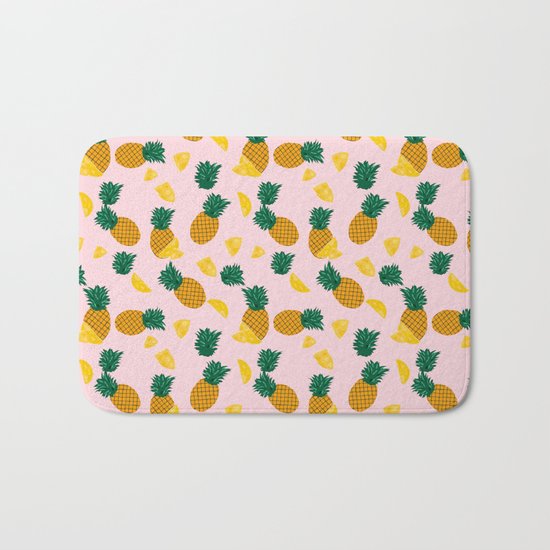 Pineapple Pattern Bath Mat