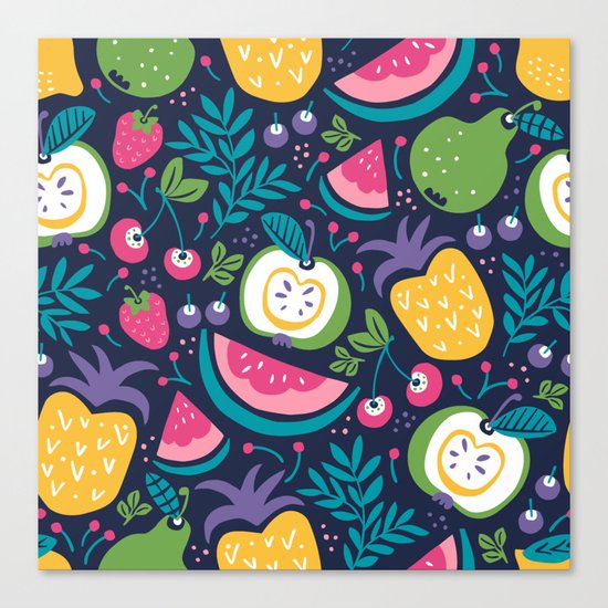 Hello Fruity Canvas Print