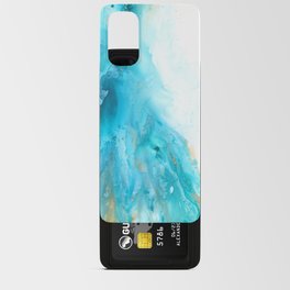 Abstract in Blue and Gold Android Card Case