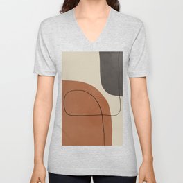 Modern Abstract Shapes #1 V Neck T Shirt