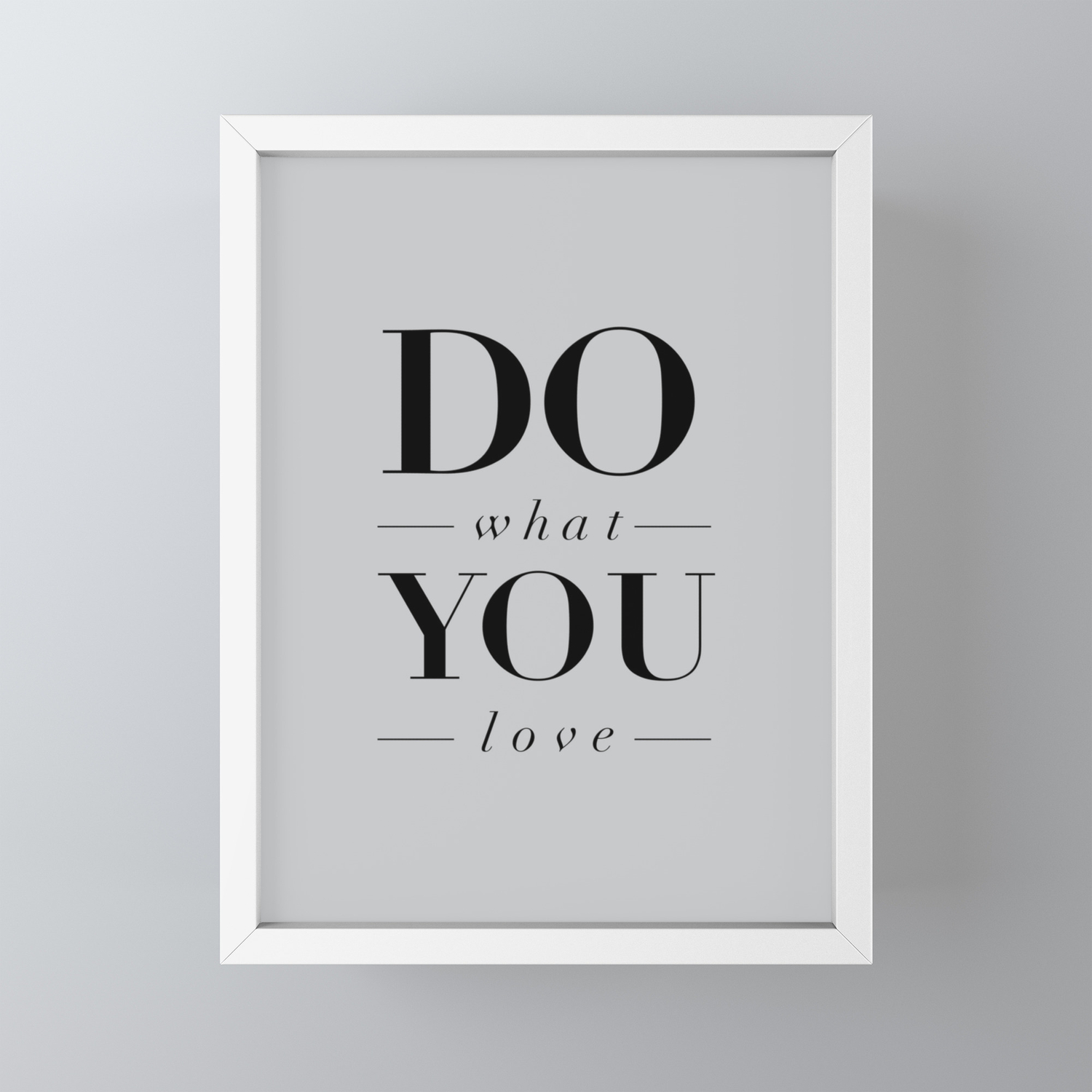 Do What You Love Beautiful Inspirational Short Quote About Happiness And Life Quotes Framed Mini Art Print By Themotivatedtype Society6