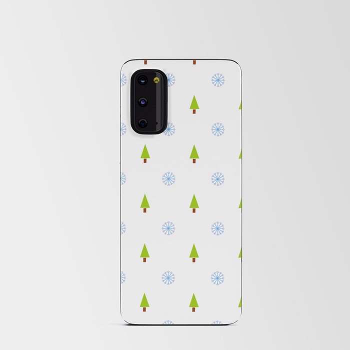 Christmas tree and snowflake 3 Android Card Case