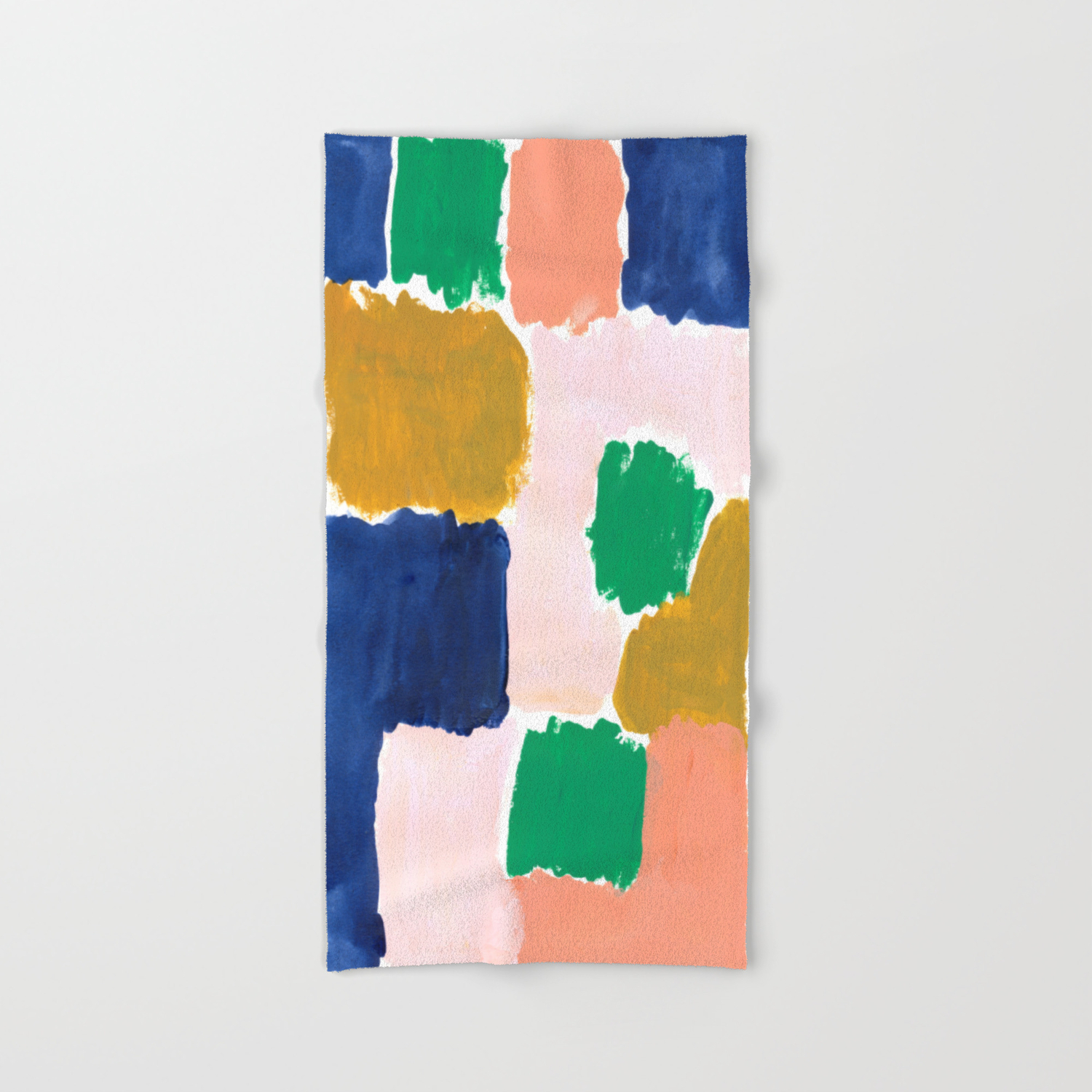 Shel Abstract Painting Boho Modern Bright Minimal Color Palette Gender Neutral Dorm College Decor Hand Bath Towel By Charlottewinter Society6