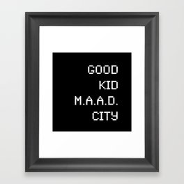 good kid m.AA.d city Framed Art Print