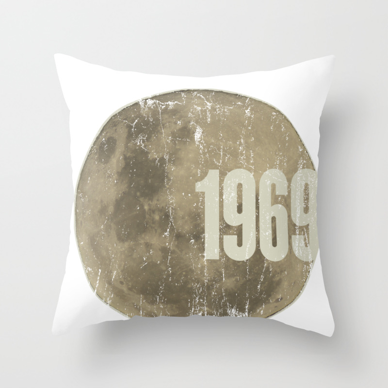50th Anniversary Apollo 11 1969 Moon Landing Throw Pillow By