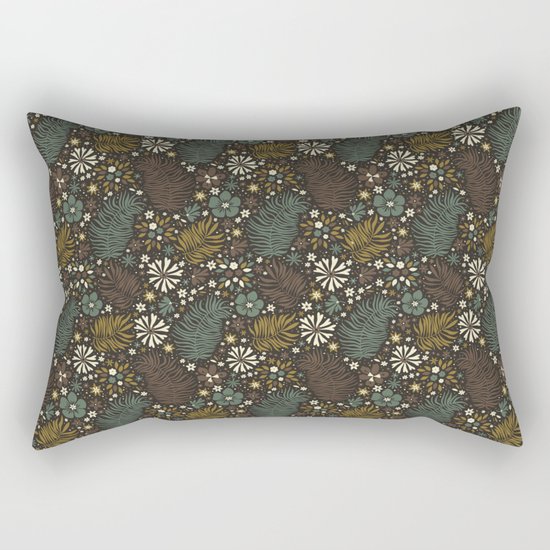 Mystical Forest (Greens) Rectangular Pillow