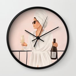 Morning Wine II Wall Clock