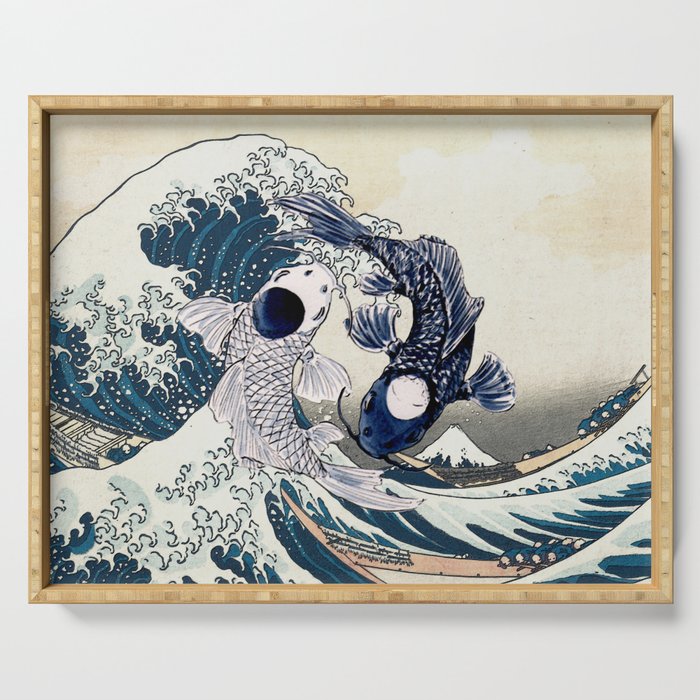The Great Wave off Tui and La Serving Tray