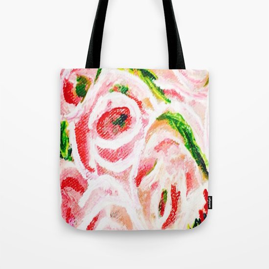 Roses Are Pink Tote Bag