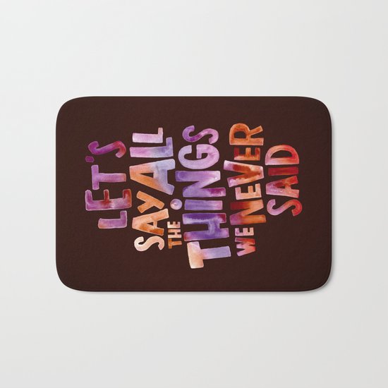 All The Things Bath Mat
