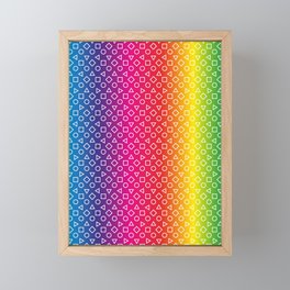 #PrideMonth Shapes Design Pattern Framed Mini Art Print