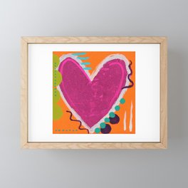 Big love hearts Framed Mini Art Print
