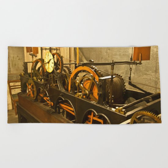mechanical watch Beach Towel